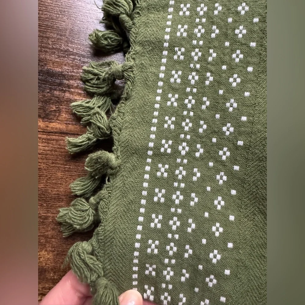 Placemats Set of 6 - No Brand Dark Green White